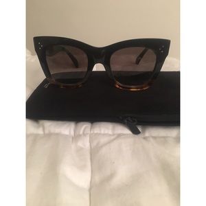 Céline 41098 F/S Sunglasses- Black Tortoise